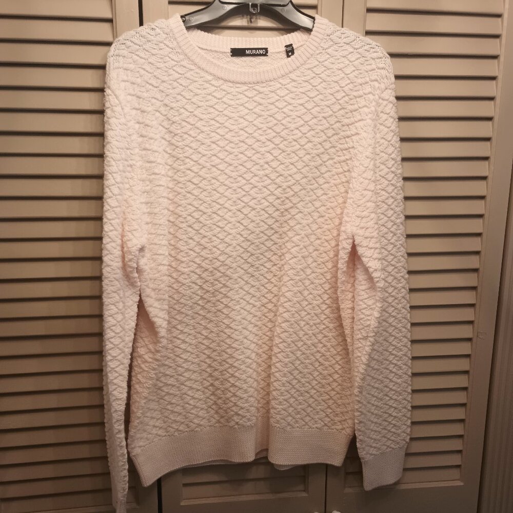 Murano Crew Neck Textured Knit Men's Sweater M.